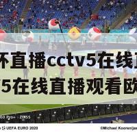 欧洲杯直播cctv5在线直播(CCTV5在线直播观看欧洲杯)