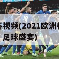 欧洲杯视频(2021欧洲杯精彩瞬间：足球盛宴)