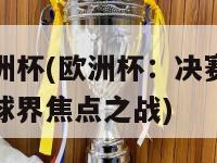 关于欧洲杯(欧洲杯：决赛即将开始，足球界焦点之战)